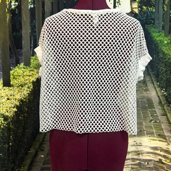 American Apparel Cropped Mesh Top Onesize - Picture 2 of 3